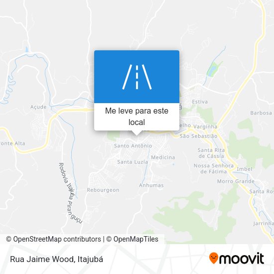 Rua Jaime Wood mapa