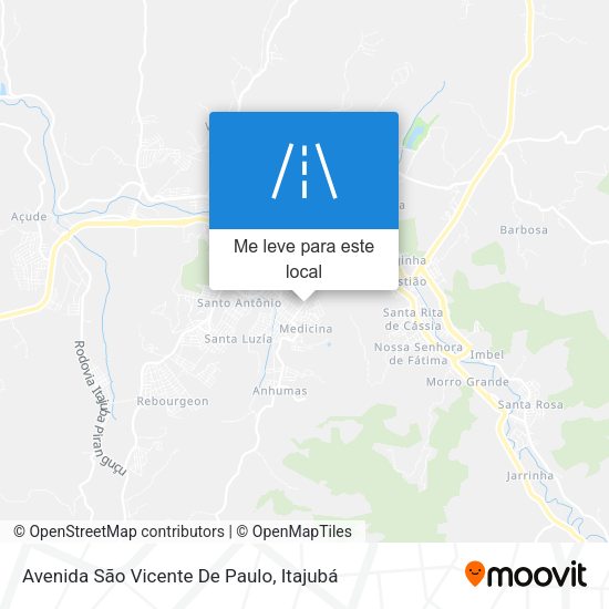 Avenida São Vicente De Paulo mapa
