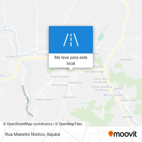 Rua Maestro Nistico mapa