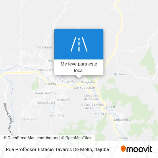 Rua Professor Estácio Tavares De Mello mapa