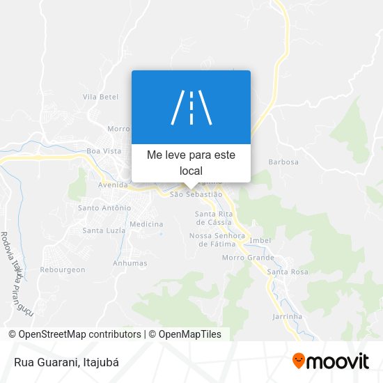 Rua Guarani mapa