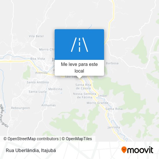 Rua Uberlândia mapa
