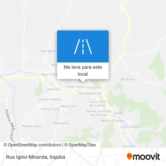 Rua Igino Miranda mapa