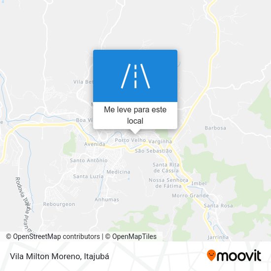 Vila Milton Moreno mapa