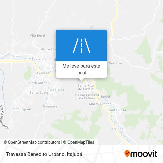 Travessa Benedito Urbano mapa