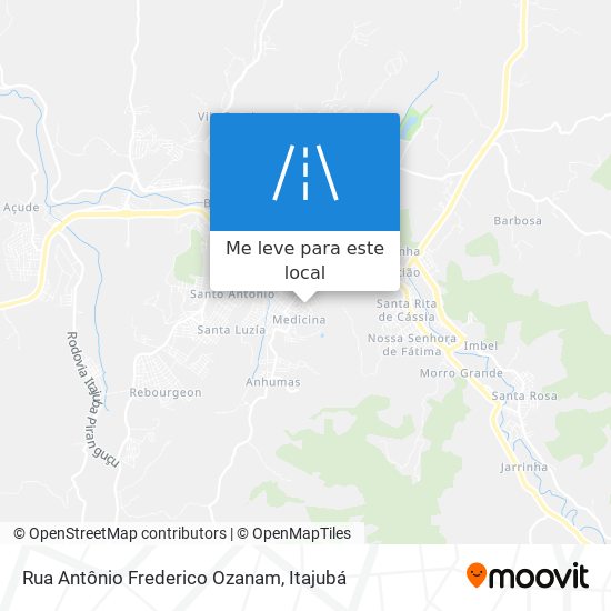 Rua Antônio Frederico Ozanam mapa