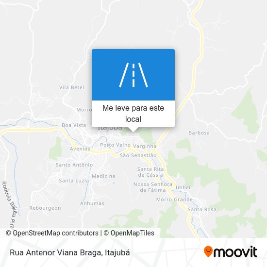 Rua Antenor Viana Braga mapa