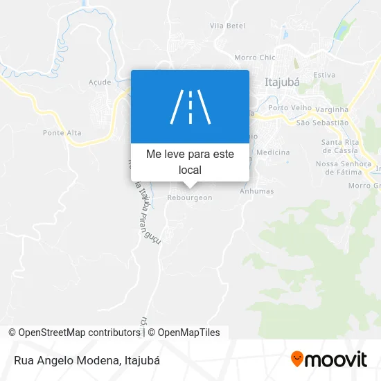 Rua Angelo Modena mapa