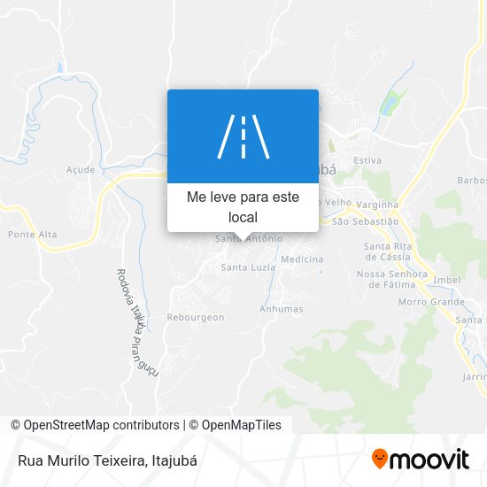 Rua Murilo Teixeira mapa