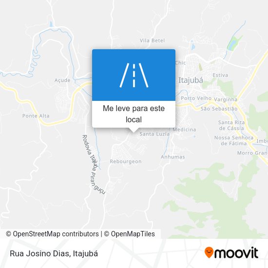 Rua Josino Dias mapa