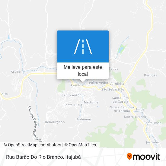 Rua Barão Do Rio Branco mapa