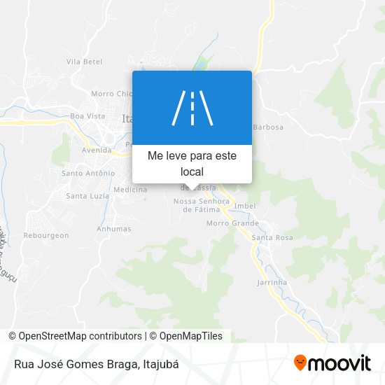 Rua José Gomes Braga mapa