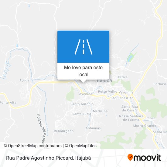 Rua Padre Agostinho Piccard mapa