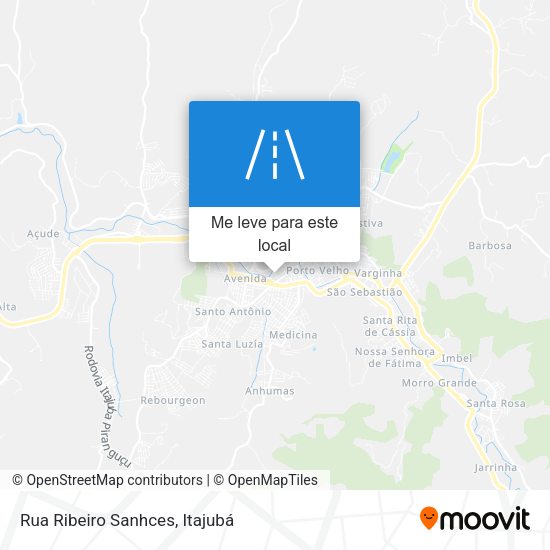Rua Ribeiro Sanhces mapa