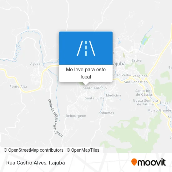 Rua Castro Alves mapa