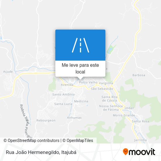 Rua João Hermenegildo mapa