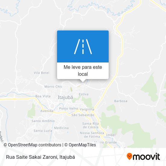 Rua Saite Sakai Zaroni mapa