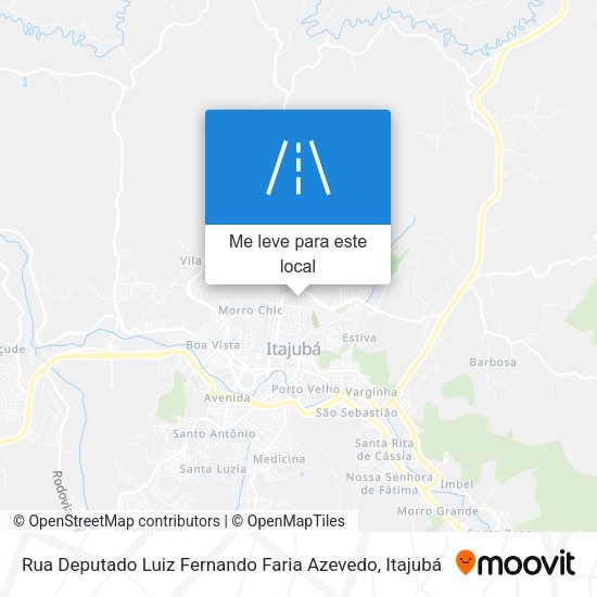 Rua Deputado Luiz Fernando Faria Azevedo mapa