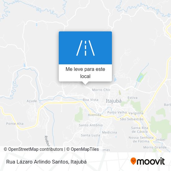 Rua Lázaro Arlindo Santos mapa