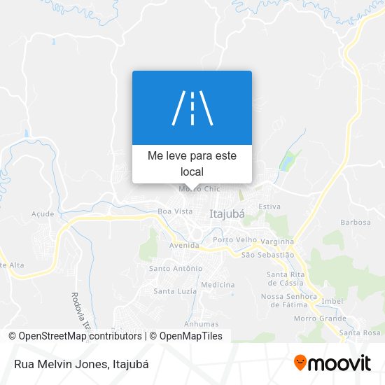 Rua Melvin Jones mapa