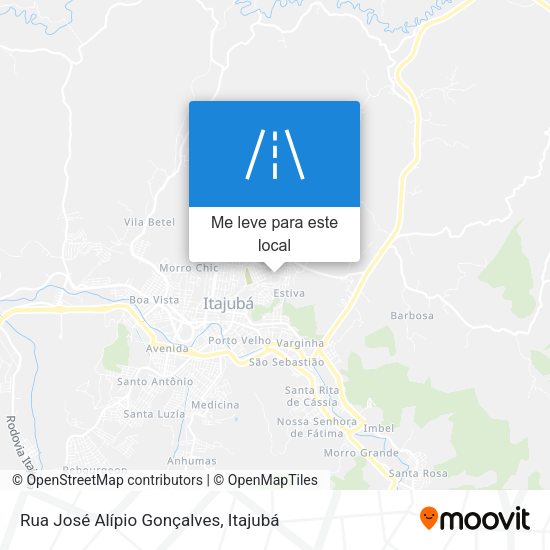 Rua José Alípio Gonçalves mapa