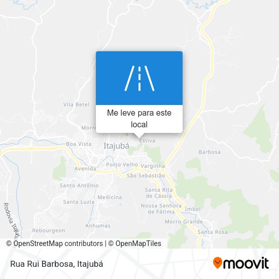 Rua Rui Barbosa mapa
