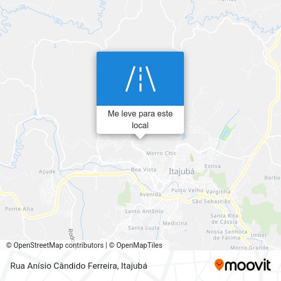 Rua Anísio Cândido Ferreira mapa