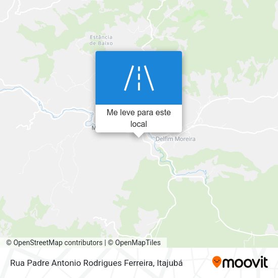 Rua Padre Antonio Rodrigues Ferreira mapa