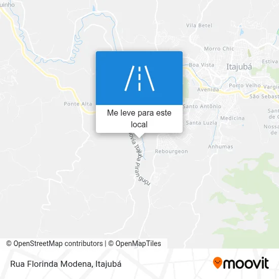Rua Florinda Modena mapa