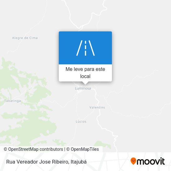 Rua Vereador Jose Ribeiro mapa