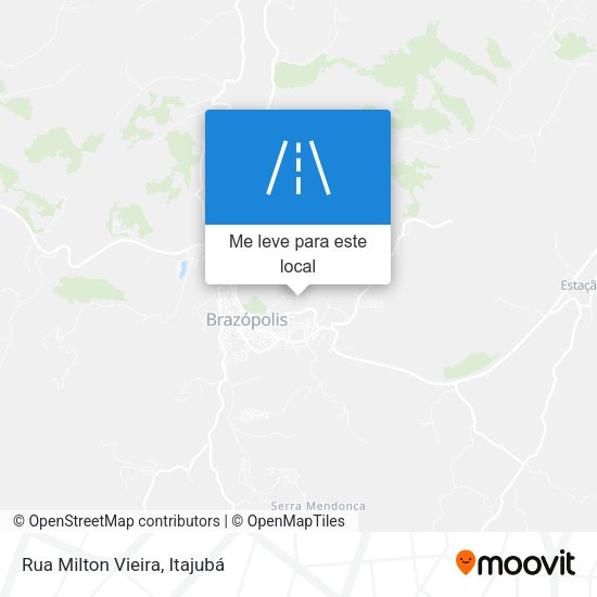 Rua Milton Vieira mapa
