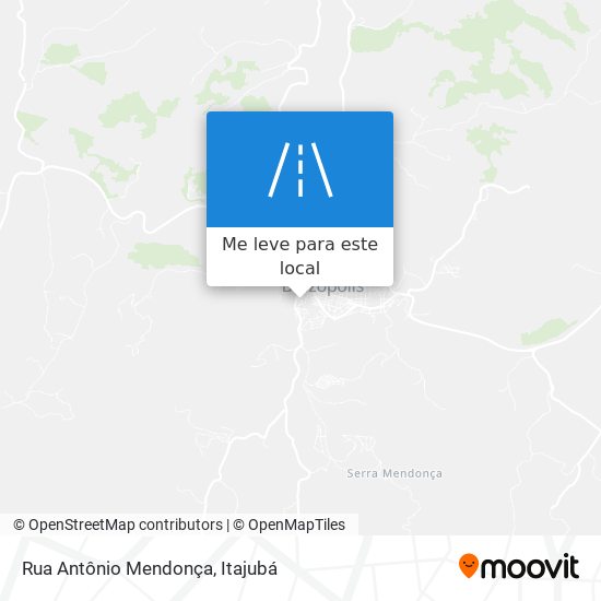 Rua Antônio Mendonça mapa