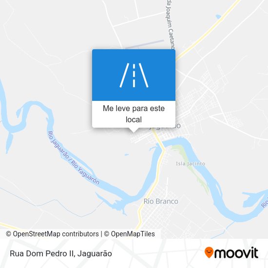 Rua Dom Pedro II mapa