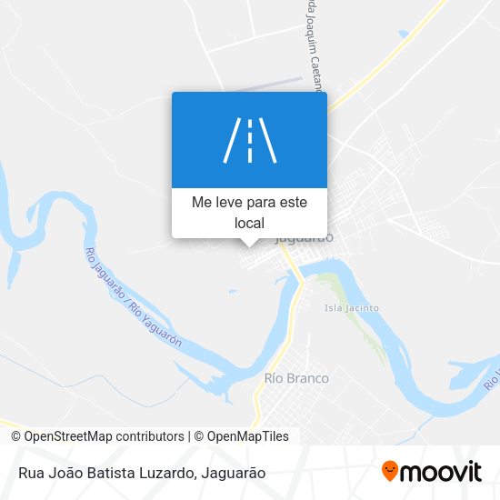 Rua João Batista Luzardo mapa