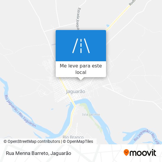 Rua Menna Barreto mapa