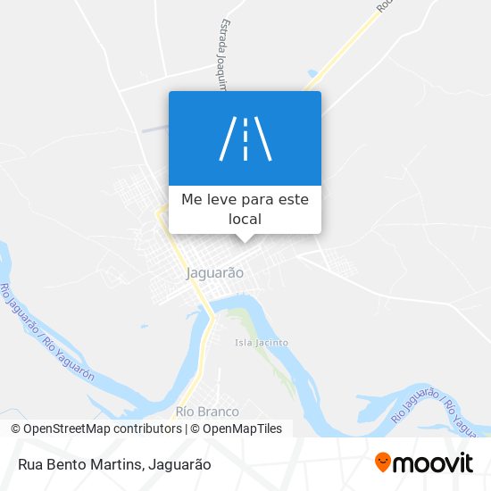 Rua Bento Martins mapa