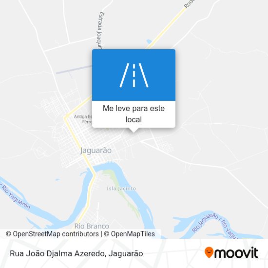 Rua João Djalma Azeredo mapa