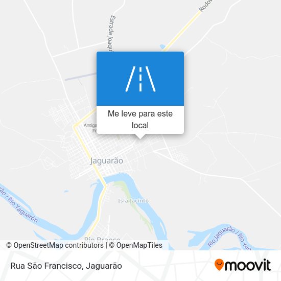Rua São Francisco mapa