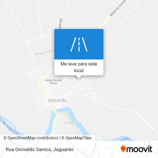 Rua Orovaldo Santos mapa