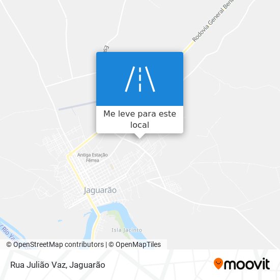 Rua Julião Vaz mapa