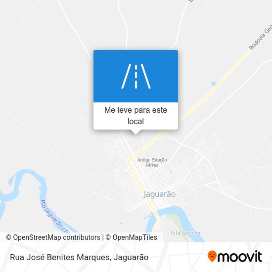 Rua José Benites Marques mapa