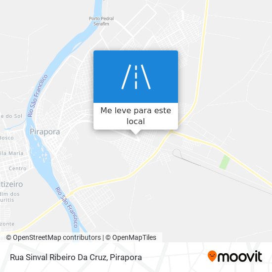 Rua Sinval Ribeiro Da Cruz mapa