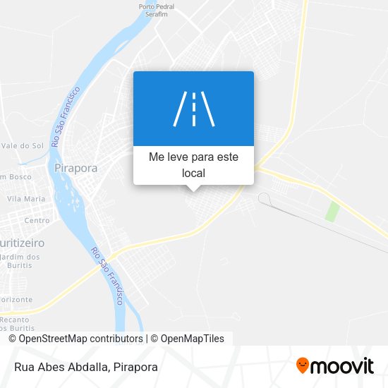 Rua Abes Abdalla mapa