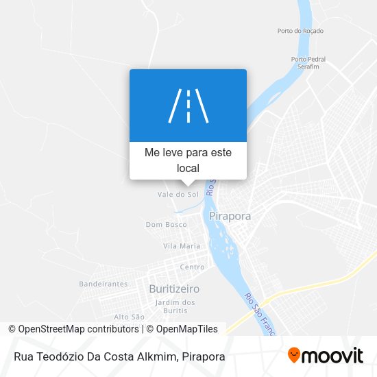 Rua Teodózio Da Costa Alkmim mapa