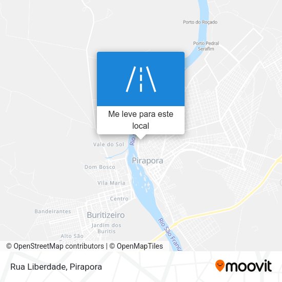 Rua Liberdade mapa