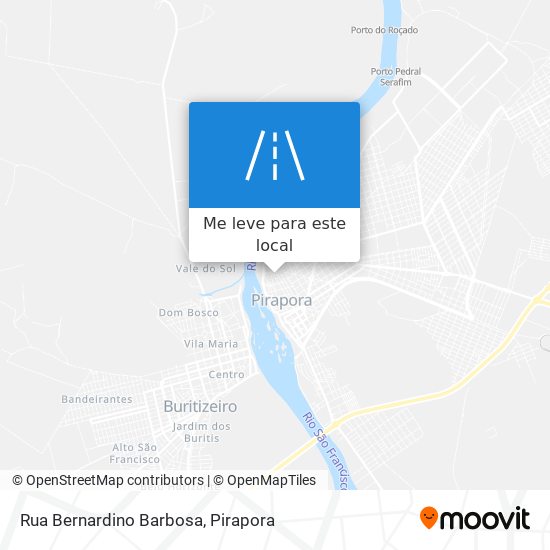 Rua Bernardino Barbosa mapa