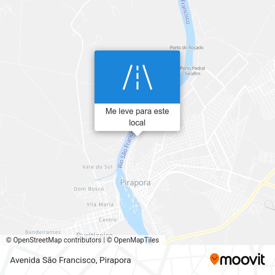 Avenida São Francisco mapa