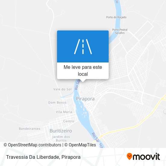Travessia Da Liberdade mapa