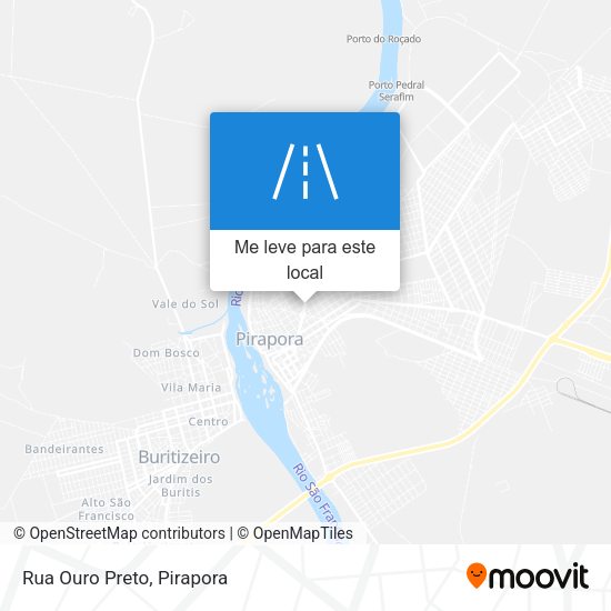 Rua Ouro Preto mapa