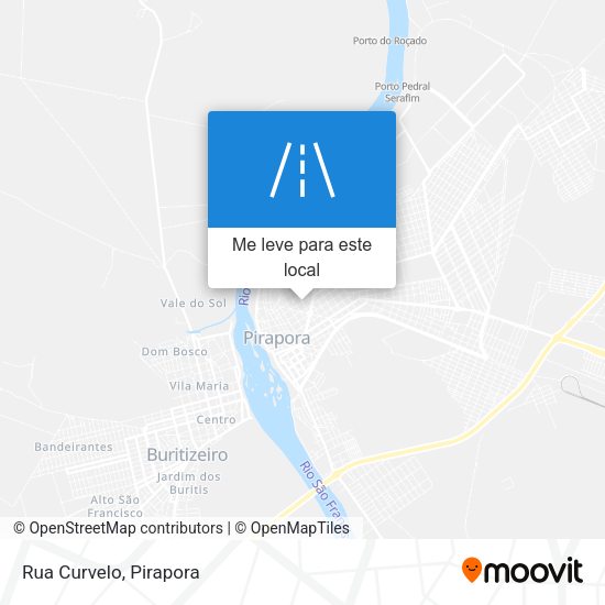 Rua Curvelo mapa